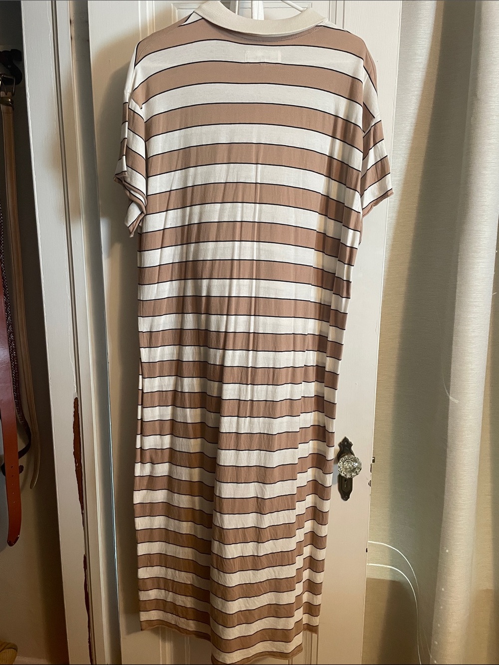 The Great Polo Dress Tan Rugby Stripe - Picture 10 of 10